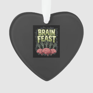 Halloween Brain Feast Zombie Hands Vector Design Ornament