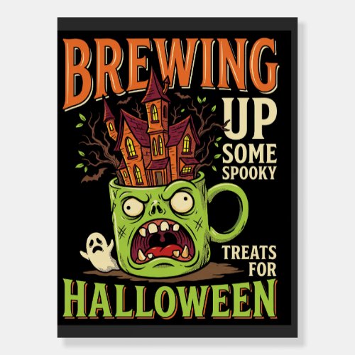 Halloween Brewing Up Spooky Treats Haunted Mug Des Foam Board