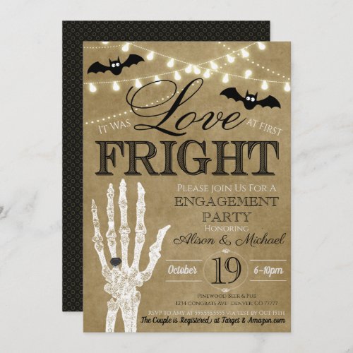 Halloween Bridal Couples Shower Invitation