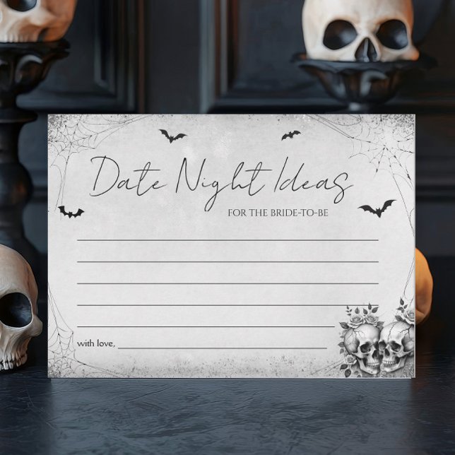 Halloween Bridal Shower Date Night Ideas Cards (Creator Uploaded)