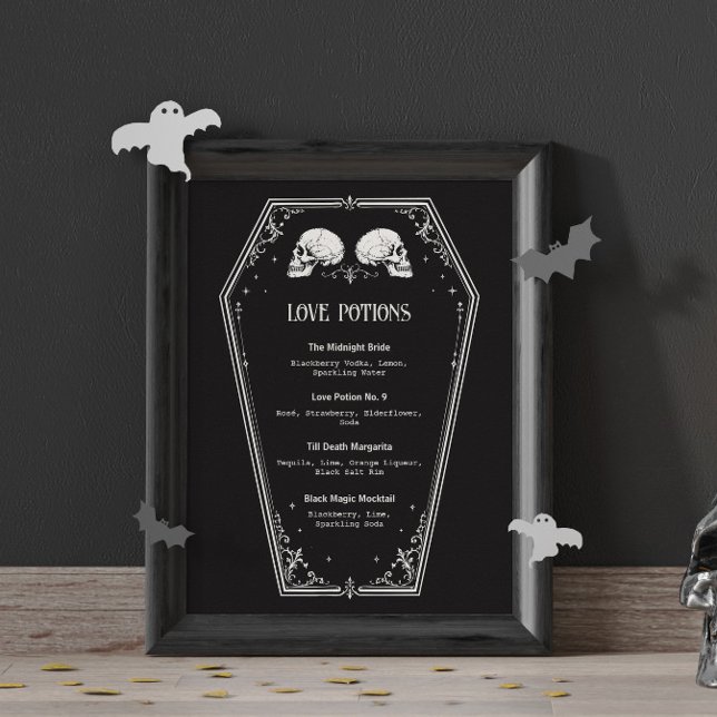 Halloween Bridal Shower Drink Menu  Poster (Creator Uploaded)