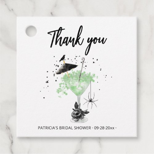 Halloween Bridal Shower Favor Tags