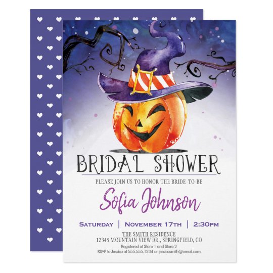 Halloween Bridal Shower Invitation | Zazzle.com