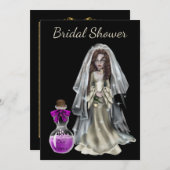 Halloween Bridal Shower Invitation Love Potion (Front/Back)