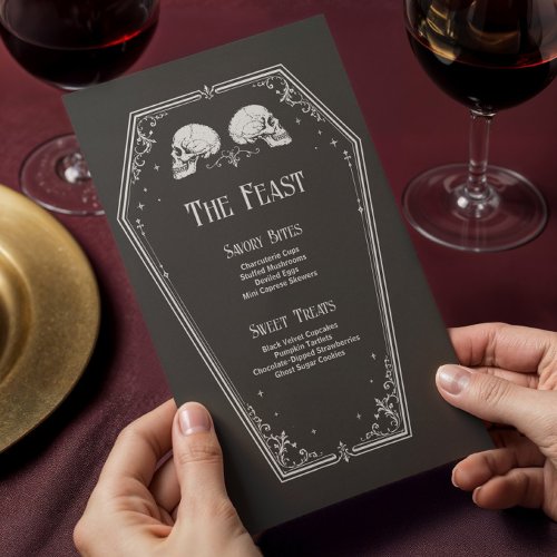 Halloween Bridal Shower Menu