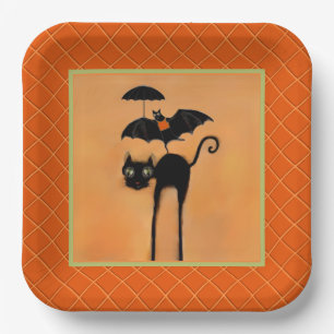 Halloween Bridal Shower Paper Plates