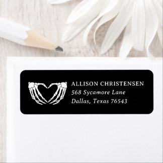 Halloween Bridal Shower Return Address Label
