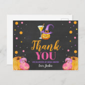 Halloween Bridal Shower Tahnk You Card (Front/Back)