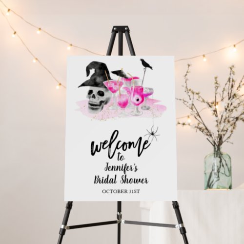 Halloween Bridal Shower Welcome Sign
