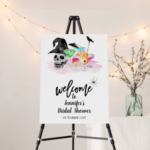 Halloween Bridal Shower Welcome Sign