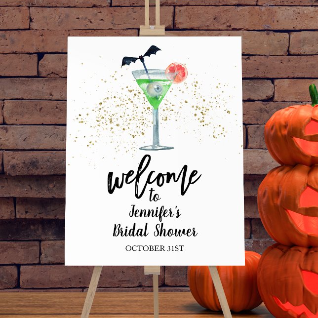 Halloween Bridal Shower Welcome Sign | Cocktail (Creator Uploaded)
