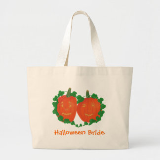 Halloween Bride Canvas Tote Bags