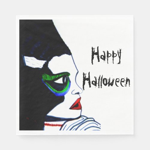 HALLOWEEN BRIDE OF FRANKENSTEIN napkins