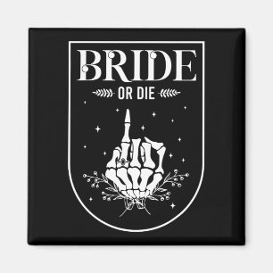Halloween Bride Or Die Gothic Bachelorette Party M Magnet