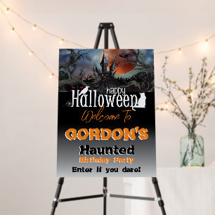 Halloween Brithday Party Foam Board sign