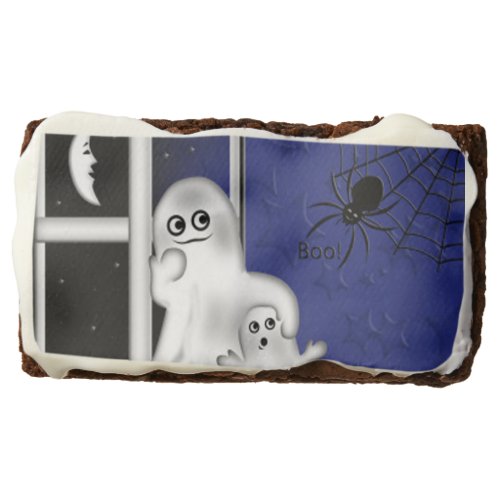 Halloween BrowniesGhost and Spider Chocolate Brownie
