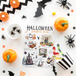 Halloween Bucket List | Watercolor Illustrations Holiday Postcard<br><div class="desc">Trendy watercolor hand drawn illustrations of Halloween favorites. Perfect for the holiday season. Can be transferred to any product Zazzle carries. We love Halloween and we're loading up on our best black, orange and Spooktacular fall designs. Halloween might just be the best holiday of the whole year. Sure, you don't...</div>
