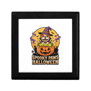 Halloween Bulldog Pumpkin Night Gift Box