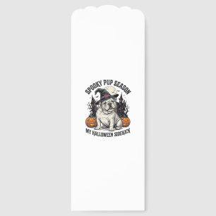 Halloween Bulldog Shirt Cute Witch Dog Vintage Gra Bookmarks