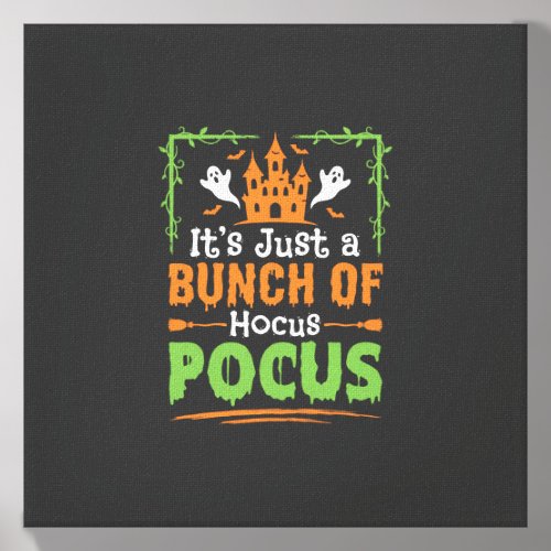 Halloween Bunch of Hocus Pocus Canvas Photo Tile