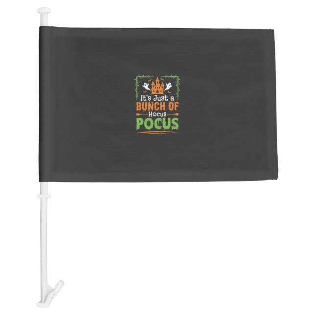 Halloween Bunch of Hocus Pocus Car Flag (Front)