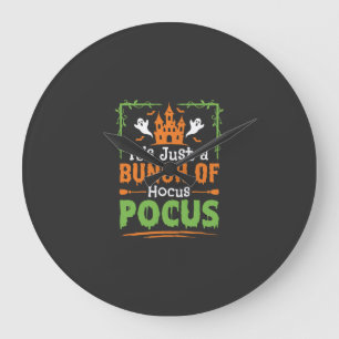 Halloween Bunch of Hocus Pocus Large Clock