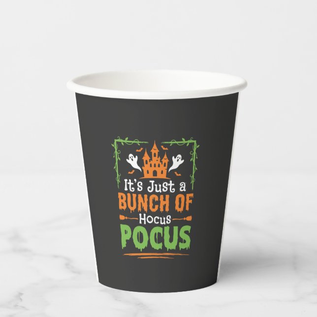 Halloween Bunch of Hocus Pocus Paper Cups (Front)