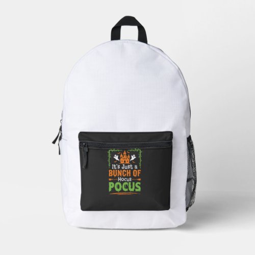 Halloween Bunch of Hocus Pocus Printed Backpack