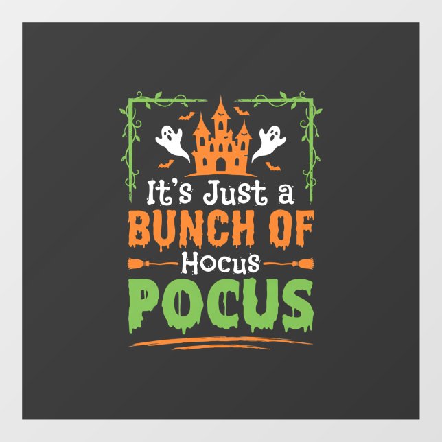 Halloween Bunch of Hocus Pocus Window Cling (Sheet)