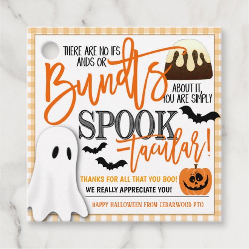 Halloween Bundt Cake Gift Tag