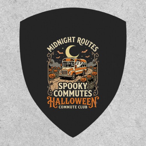 Halloween Bus Driver Midnight Route Patch