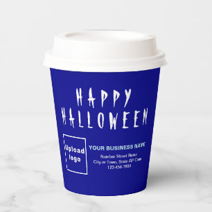 Halloween Business Blue Paper Cup
