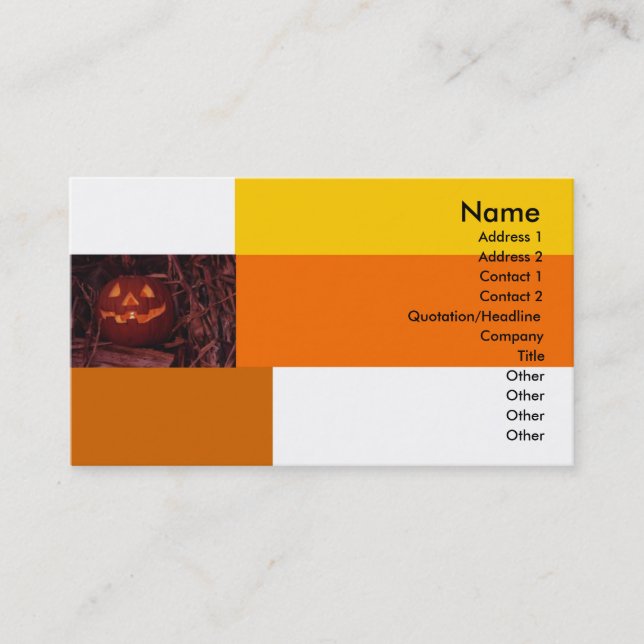 Halloween Business Card (Front)