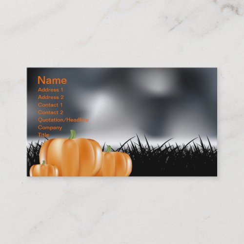 Halloween Business Card Templates