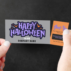 Halloween Business Coupon Tickets