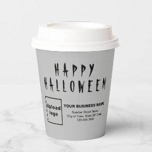 Halloween Business Gray Paper Cup