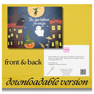 Halloween Business Mortgage Real Estate Thank You Card