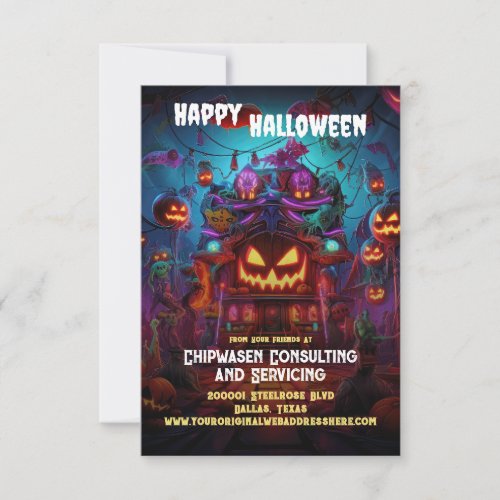 Halloween Business Promo Cinematic Greeting Cards