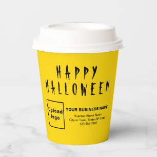 Halloween Business Yellow Paper Cup