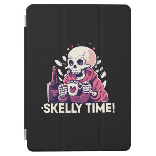 halloween but its skelly time iPad air cover