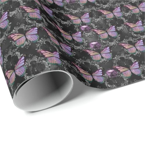 Halloween Butterflies Wrapping Paper