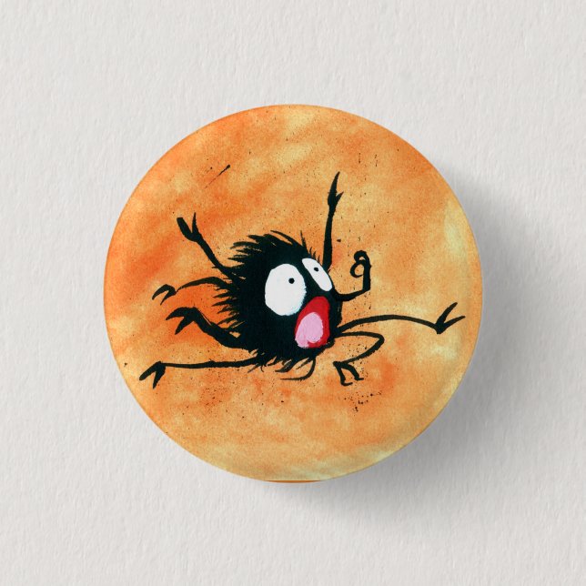 Halloween Button! Spooked Little Spider! Button (Front)