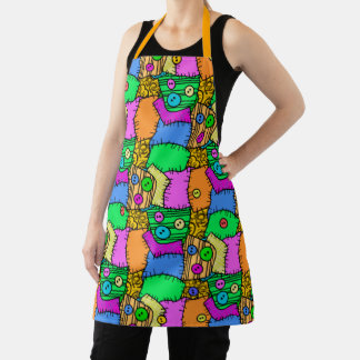 Halloween Buttons and Stitches Apron