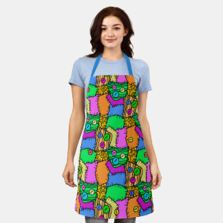 Halloween Buttons and Stitches Apron