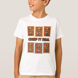 Halloween by Six Jack o Lanterns in Orange T-Shirt