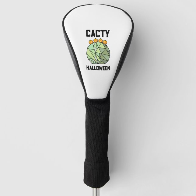 Halloween Cactus  Golf Head Cover (Front)