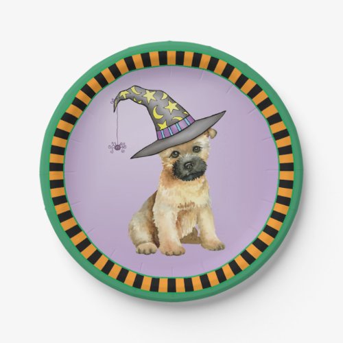 Halloween Cairn Terrier Paper Plates