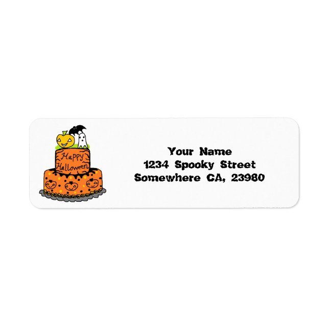 Halloween Cake Label (Front)
