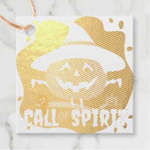 Halloween Call of Spirit Foil Favor Tags