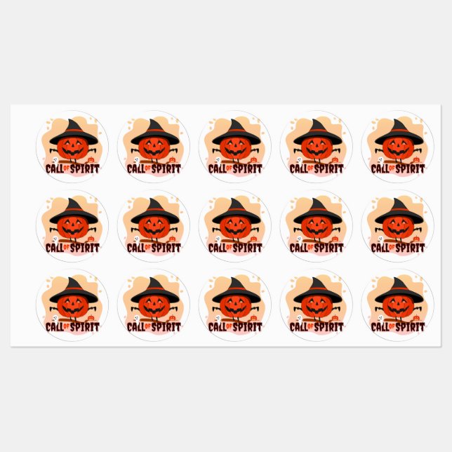 Halloween Call of Spirit Labels (Sheet)